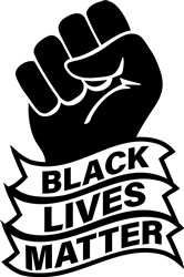 Black Lives Matter Outline Svg Cut File At Embroiderydesigns.com 