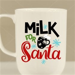 Milk For Santa SVG cut file at EmbroideryDesigns.com ...