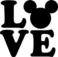 Mickey Mouse Love SVG cut file at EmbroideryDesigns.com ...