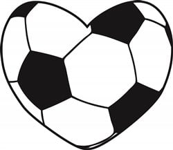 Soccer Ball Heart SVG cut file at EmbroideryDesigns.com ...