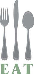 Silverware SVG cut file at EmbroideryDesigns.com | EmbroideryDesigns.com