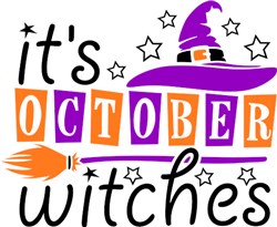 Its October Witches SVG cut file at EmbroideryDesigns.com
