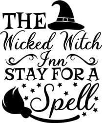 the wicked witch inn SVG cut file at EmbroideryDesigns.com ...