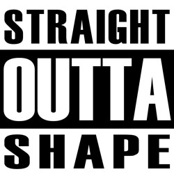 Straight Outta Shape SVG cut file at EmbroideryDesigns.com