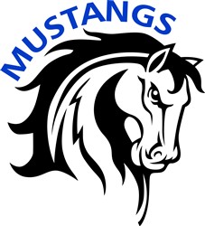 MUSTANGS MASCOT SVG cut file at EmbroideryDesigns.com ...