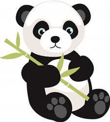 Panda Bear print art print art at EmbroideryDesigns.com ...