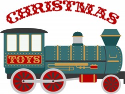 Christmas Train print art print art at EmbroideryDesigns.com ...
