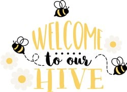 Welcome To Our Hive SVG cut file at EmbroideryDesigns.com ...