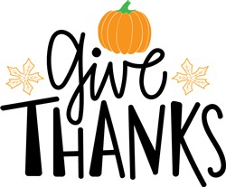 Give Thanks Svg Cut File At Embroiderydesigns.com 