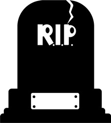 RIP Headstone SVG cut file at EmbroideryDesigns.com | EmbroideryDesigns.com