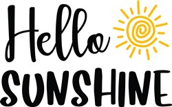 Hello Sunshine SVG cut file at EmbroideryDesigns.com ...