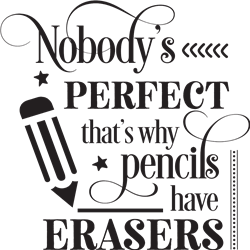 Nobodys Perfect SVG cut file at EmbroideryDesigns.com ...