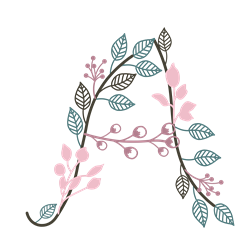 Fall Letter A SVG cut file at EmbroideryDesigns.com | EmbroideryDesigns.com