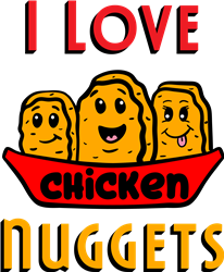 Love Chicken Nuggets SVG cut file at EmbroideryDesigns.com ...