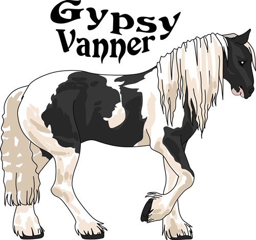 Download Gypsy Vanner Print Art Animals Print Art At Embroiderydesigns Com 3D SVG Files Ideas | SVG, Paper Crafts, SVG File