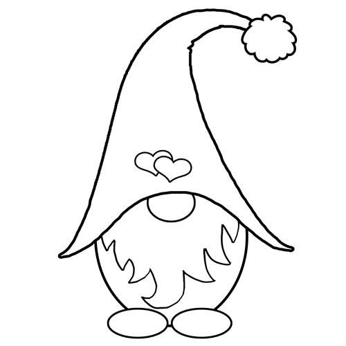 Gnome Outline print art Outlines print art at