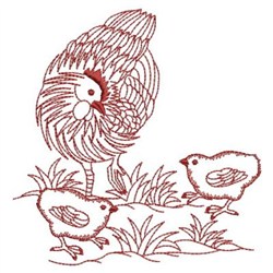Redwork hen chicks embroidery designs machine embroidery designs at Redwork hen chicks embroidery designs machine embroidery designs at