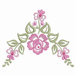 Dainty Rose Corner Embroidery Designs, Machine Embroidery Designs at ...