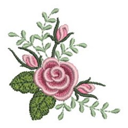 Pearl Roses Embroidery Design | EmbroideryDesigns.com