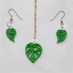 Fsl leaf earring pendant embroidery designs machine embroidery designs Fsl leaf earring pendant embroidery designs machine embroidery designs