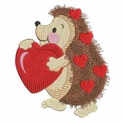 hedgehog valentine plush