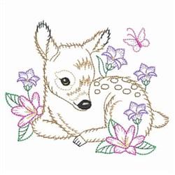 Deer fawn outline embroidery design  embroiderydesignscom Deer fawn outline embroidery design  embroiderydesignscom