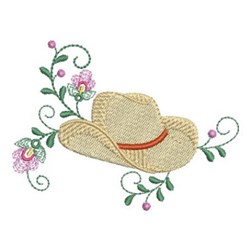 Western Hat Embroidery Design | EmbroideryDesigns.com