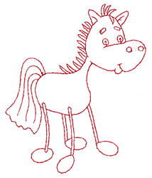Horse redwork embroidery designs machine embroidery designs at