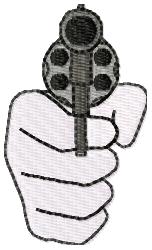 free pistol embroidery pattern