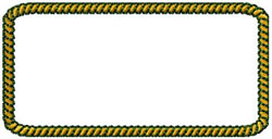 And Sew On Embroidery Embroidery Design: Rectangle Rope Border 1.80 ...