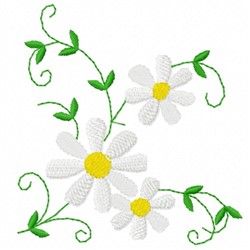 Daisy Flowers Embroidery Designs, Machine Embroidery Designs at ...