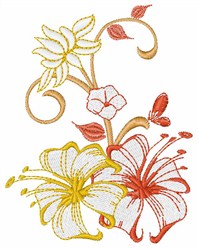 Tropical Hibiscus Embroidery Designs, Machine Embroidery Designs at ...