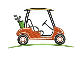 Golf Cart Embroidery Design | EmbroideryDesigns.com