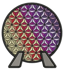 Epcot Pattern Line Work Epcot Logo Embroidery Design | EmbroideryDesigns.com