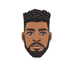 Black Man Embroidery Design | EmbroideryDesigns.com