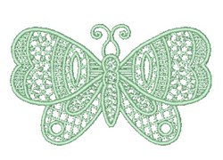 Free Standing Lace Butterfly Embroidery Design | EmbroideryDesigns.com