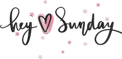 Hey Sunday Embroidery Design | EmbroideryDesigns.com