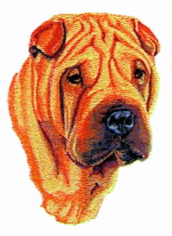 Shar Pei Designs For Embroidery Machines Embroiderydesigns Com