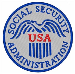 Social Security Administration Embroidery Design | EmbroideryDesigns.com