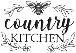 Country Kitchen Embroidery Design | EmbroideryDesigns.com