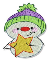 Star snowman embroidery design  embroiderydesignscom Star snowman embroidery design  embroiderydesignscom