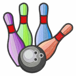 Colorful bowling pins embroidery designs machine embroidery designs at Colorful bowling pins embroidery designs machine embroidery designs at