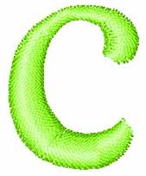 Flirty Formal Script C Embroidery Design | EmbroideryDesigns.com