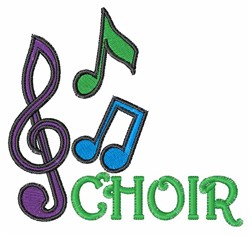 Choir Embroidery Design | EmbroideryDesigns.com