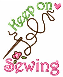 Keep On Sewing Embroidery Design | EmbroideryDesigns.com