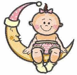 moon baby embroidery embroiderydesigns zoom machine create