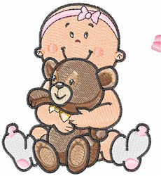 Baby girl  teddy embroidery designs machine embroidery designs at Baby girl  teddy embroidery designs machine embroidery designs at