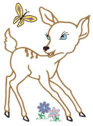 Fawn outline embroidery designs machine embroidery designs at Fawn outline embroidery designs machine embroidery designs at