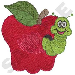 Worm in apple embroidery designs machine embroidery designs at Worm in apple embroidery designs machine embroidery designs at