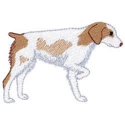 Brittany Spaniel Embroidery Design | EmbroideryDesigns.com